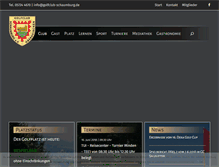 Tablet Screenshot of golfclub-schaumburg.de